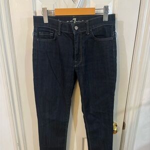 7 For All Mankind Women's Dark Blue Jeans accepting offers